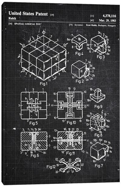 Rubiks Cube Canvas Art Print - Rubik's Cube