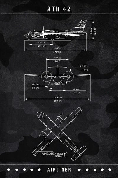 ATR 42 by Joseph Fernando art print