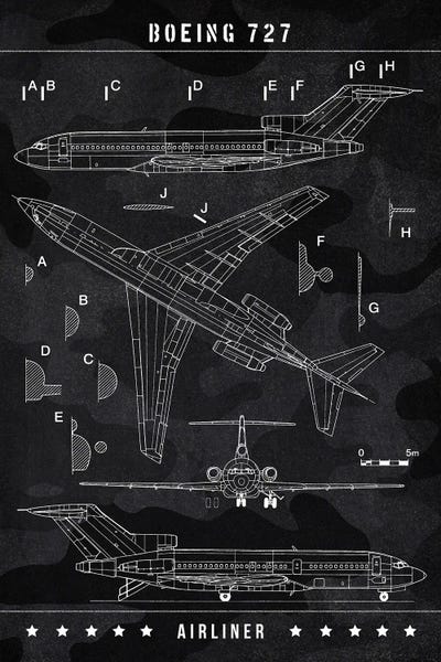 Aviation Blueprints: Boeing 727 by Joseph Fernando