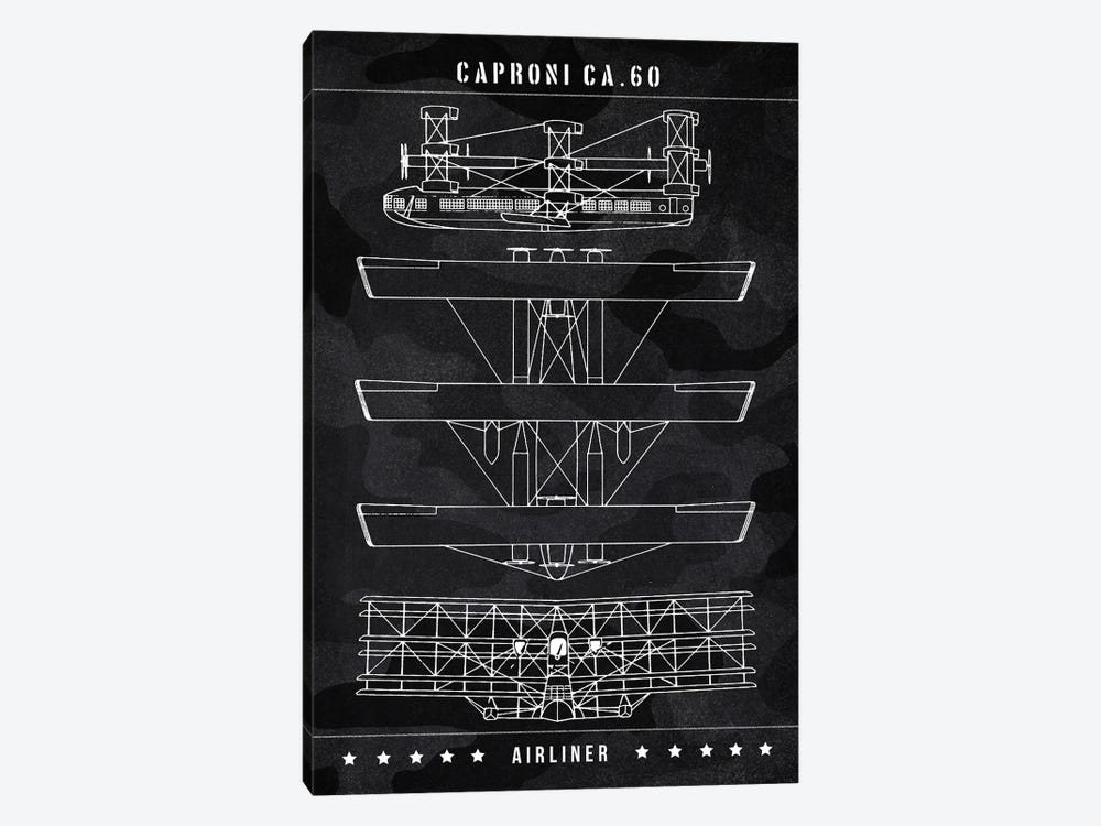 Caproni Ca.60 by Joseph Fernando 1-piece Canvas Artwork