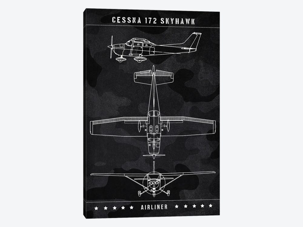 Cessna 172 Skyhawk by Joseph Fernando 1-piece Canvas Wall Art