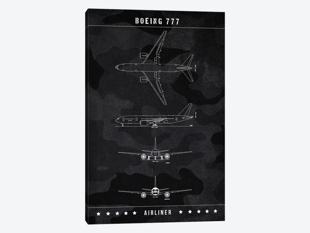 Boeing 777 1-piece Canvas Print