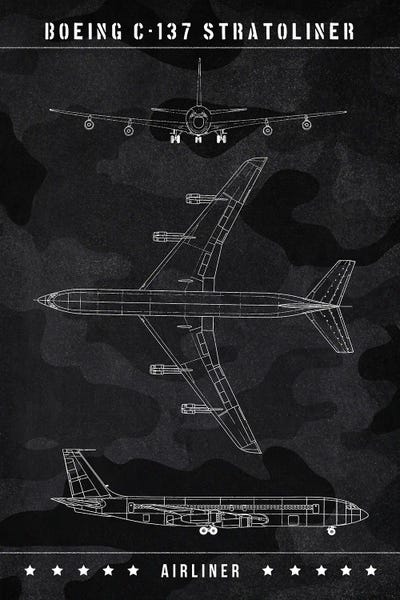 Boeing C-137 Stratoliner by Joseph Fernando art print