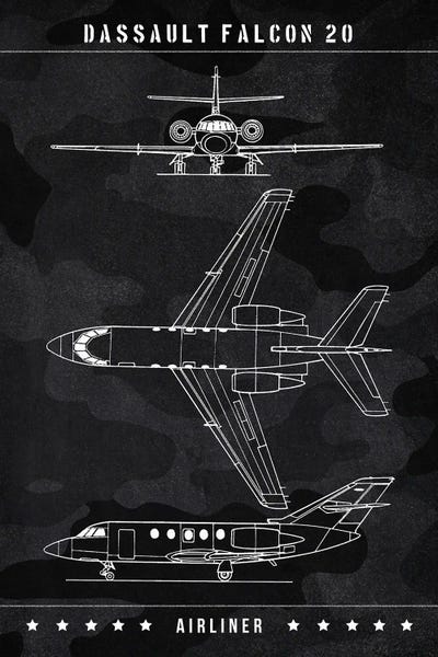 Aviation Blueprints: Dassault Falcon 20 by Joseph Fernando