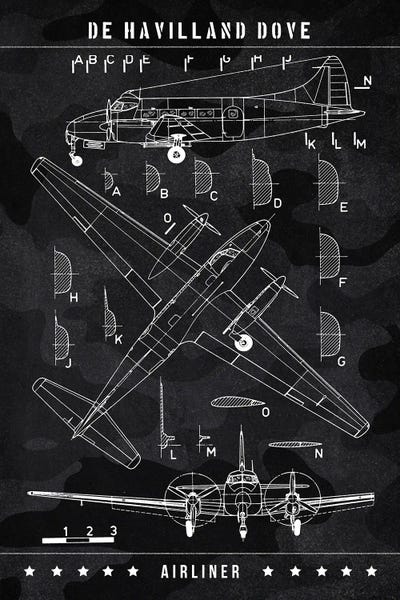 Aviation Blueprints: De Havilland Dove by Joseph Fernando