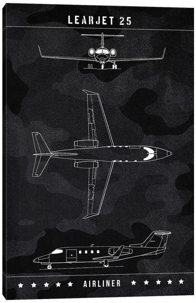 Learjet II5 Canvas Art Print - Joseph Fernando