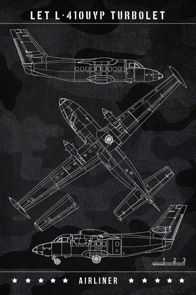Aviation Blueprints: Let L-410Uvp Turbolet by Joseph Fernando