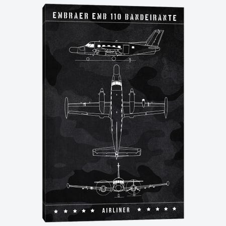 Embraer Emb Canvas Print #JFD400} by Joseph Fernando Canvas Art