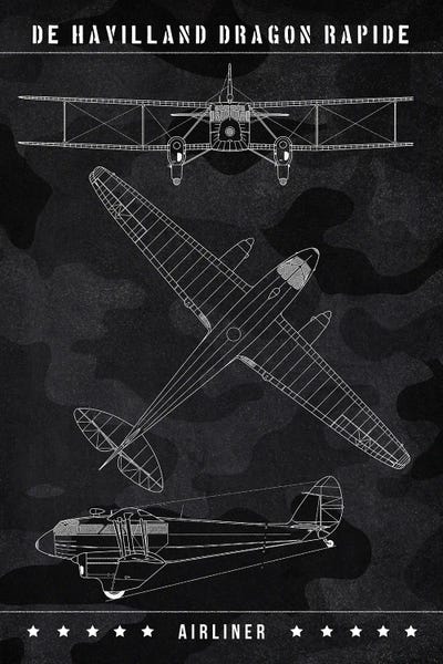 Aviation Blueprints: De Havilland Dragon by Joseph Fernando