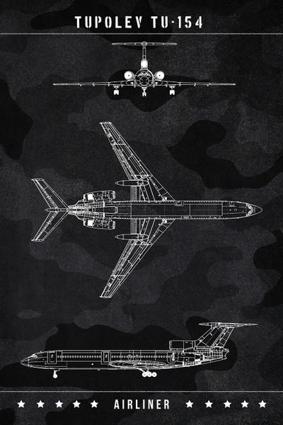 Aviation Blueprints: Tupolev Tu-154 by Joseph Fernando