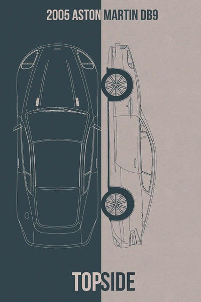 Automobile Blueprints: 2005 Aston Martin Db9 by Joseph Fernando