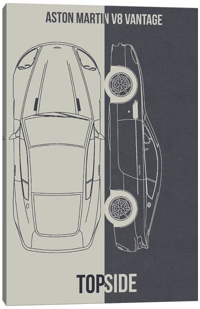 Aston Martin V8 Vantage Canvas Art Print - Joseph Fernando