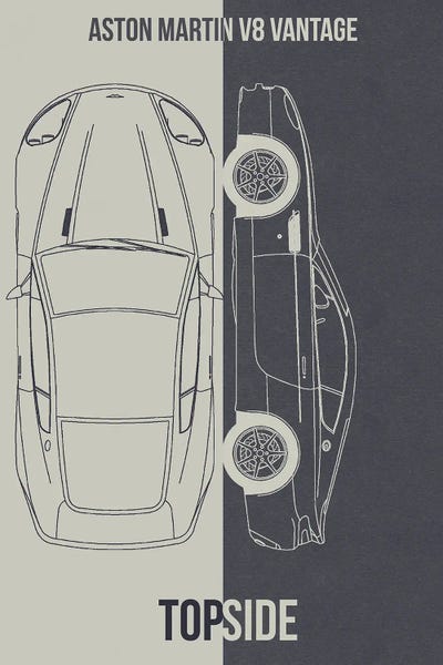 Automobile Blueprints: Aston Martin V8 Vantage by Joseph Fernando