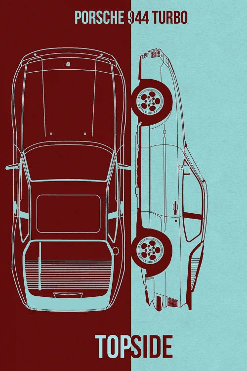Porsche-944-Turbo by Joseph Fernando wall art