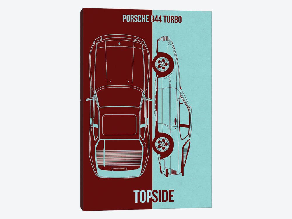 Porsche-944-Turbo by Joseph Fernando 1-piece Canvas Art