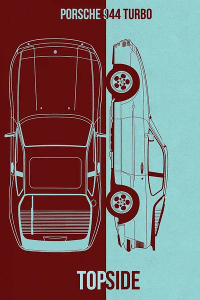 Automobile Blueprints: Porsche-944-Turbo by Joseph Fernando