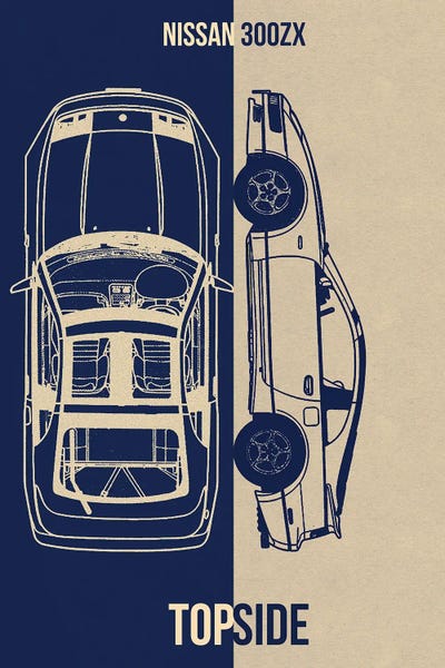 Automobile Blueprints: Nissan 300Zx by Joseph Fernando