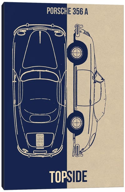 Porsche 356 A Canvas Art Print - Joseph Fernando
