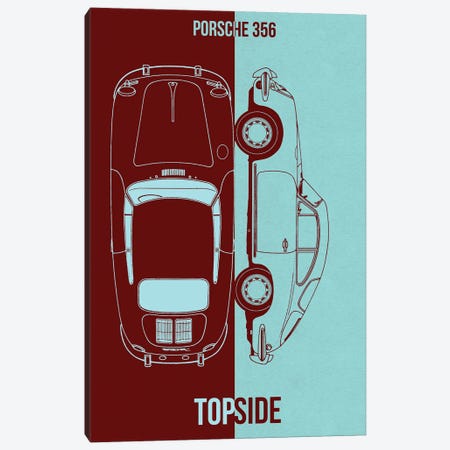 Porsche 356 Canvas Print #JFD424} by Joseph Fernando Canvas Print