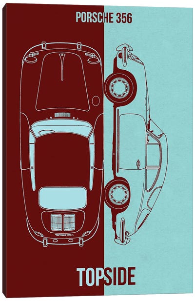 Porsche 356 Canvas Art Print - Joseph Fernando