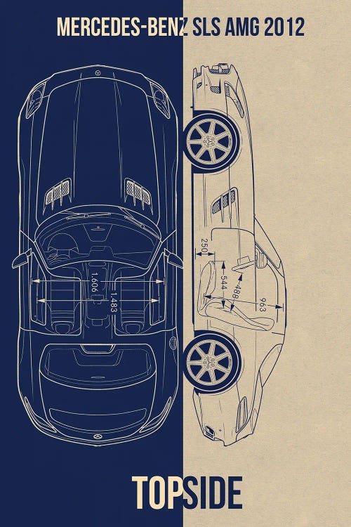 Mercedes Benz SLS Amg by Joseph Fernando wall art