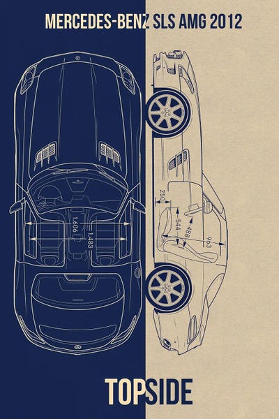 Automobile Blueprints: Mercedes Benz SLS Amg by Joseph Fernando