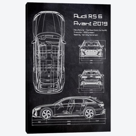 Audi Rs 6 Avant 2019 Canvas Print #JFD467} by Joseph Fernando Art Print