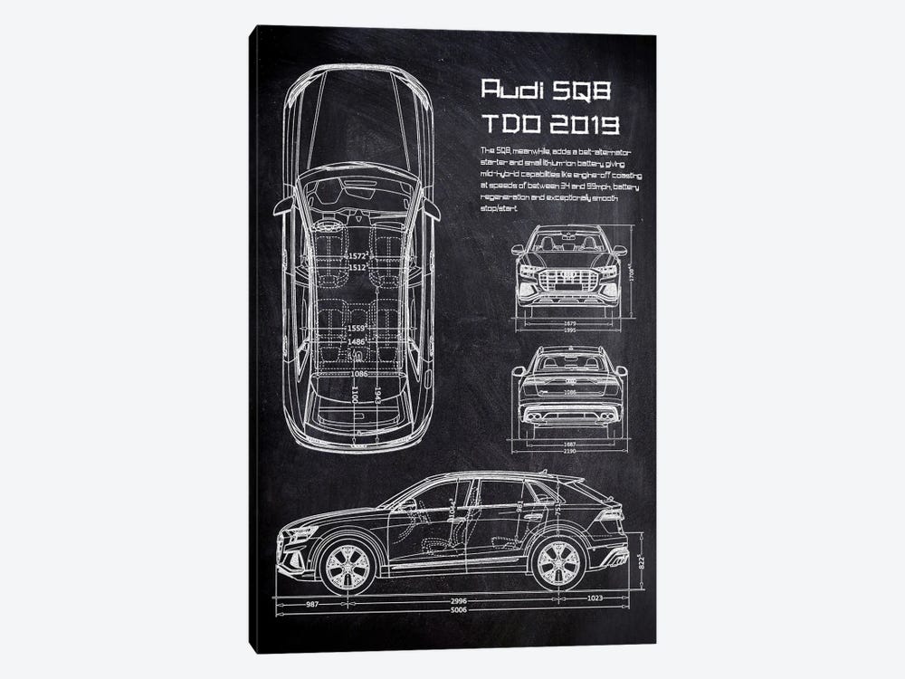 Audi Sq8 Tdo 2019 by Joseph Fernando 1-piece Canvas Artwork