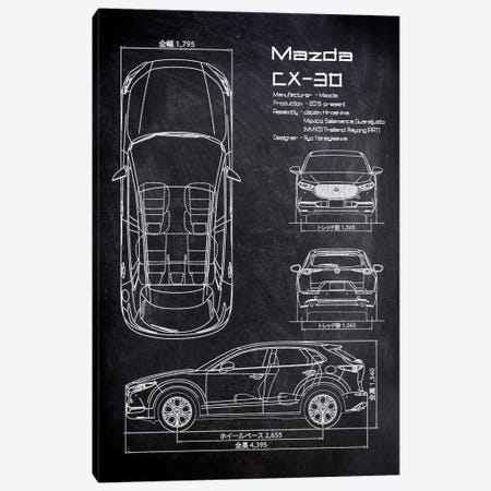 Mazda CX-30 Canvas Print #JFD470} by Joseph Fernando Art Print