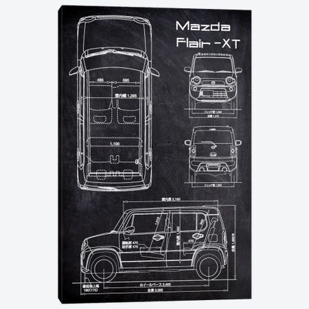 Mazda Flair -XT Canvas Print #JFD471} by Joseph Fernando Canvas Print