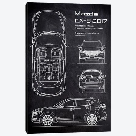 Mazda CX-5 2017 Canvas Print #JFD474} by Joseph Fernando Canvas Wall Art