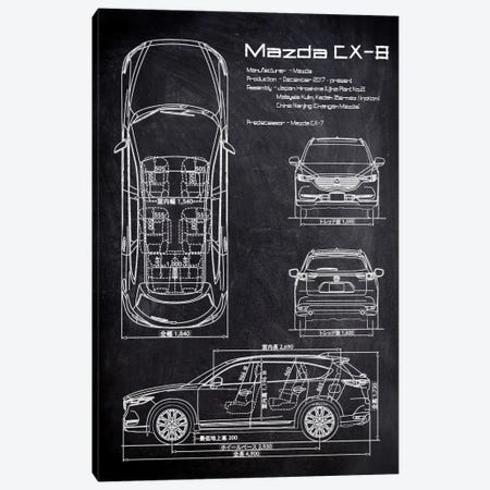 Mazda CX-8 Canvas Print #JFD475} by Joseph Fernando Canvas Art