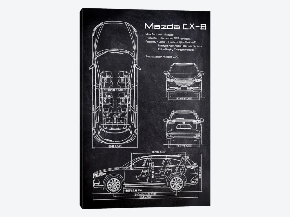 Mazda CX-8 by Joseph Fernando 1-piece Art Print