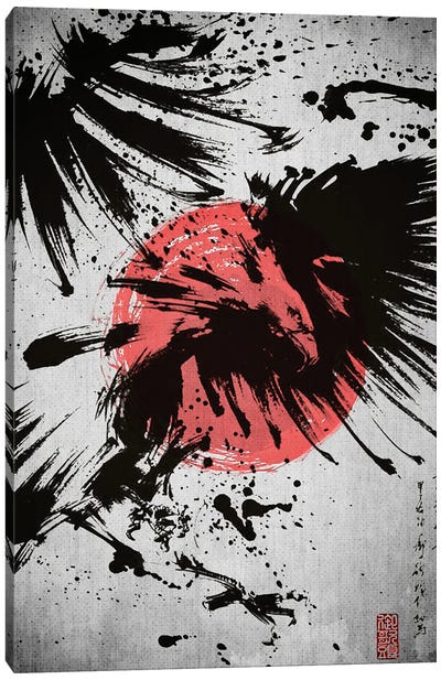 Eagle Samurai Canvas Art Print - Joseph Fernando