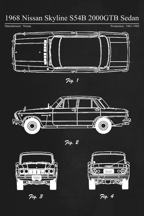 1968 Nissan Skyline S54B 2000GTB Sedan