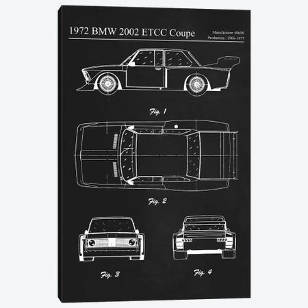 1972 BMW 2002 ETCC Coupe Canvas Print #JFD67} by Joseph Fernando Canvas Print
