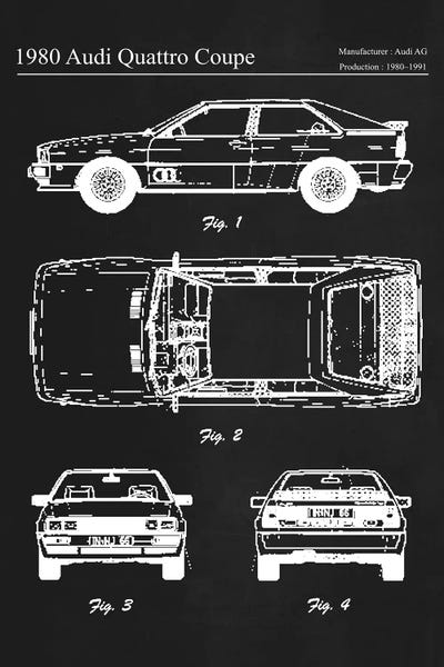 1980 Audi Quattro Coupe by Joseph Fernando canvas print