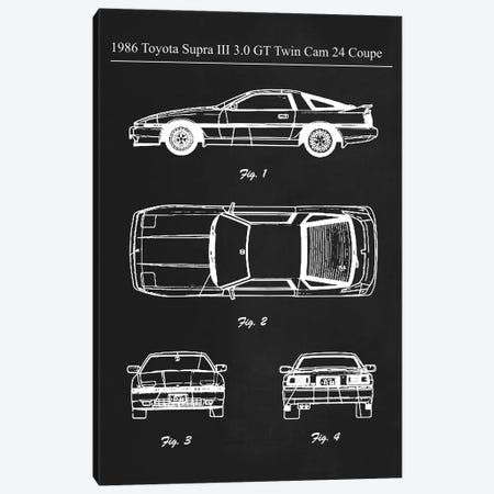 1986 Toyota Supra III 3.0 GT Twin Cam Canvas Print #JFD80} by Joseph Fernando Canvas Artwork