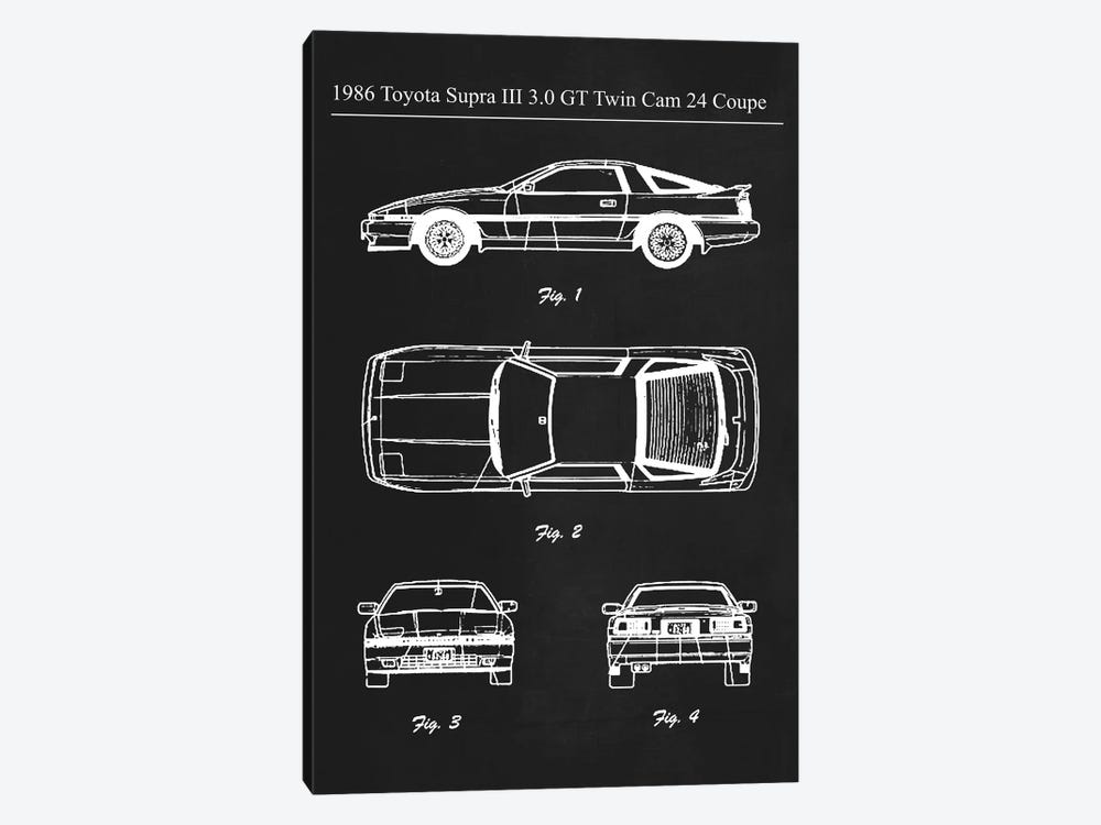 1986 Toyota Supra III 3.0 GT Twin Cam by Joseph Fernando 1-piece Canvas Artwork