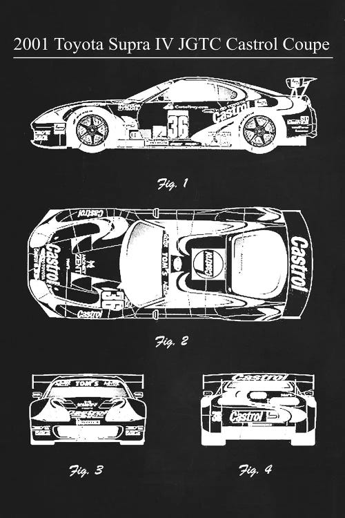 2001 Toyota Supra IV JGTC Castrol