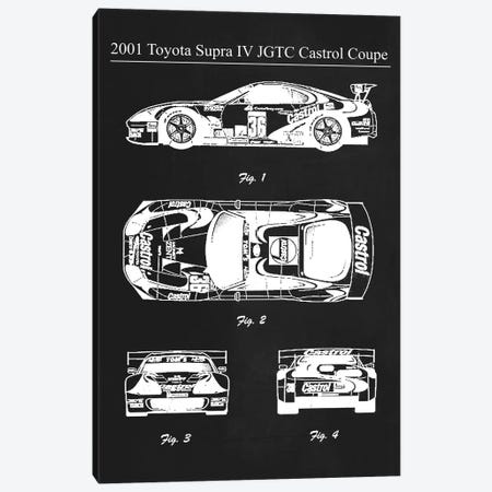 2001 Toyota Supra IV JGTC Castrol Canvas Print #JFD88} by Joseph Fernando Canvas Artwork