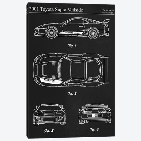 2001 Toyota Supra Veilside Canvas Print #JFD89} by Joseph Fernando Canvas Artwork