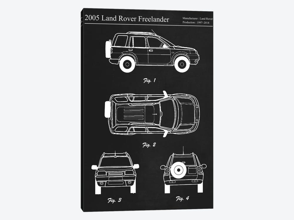 2005 Land Rover Freelander SUV by Joseph Fernando 1-piece Canvas Wall Art