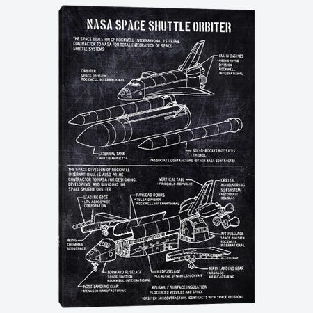 nasa space shuttle orbiter Canvas Print #JFD9} by Joseph Fernando Art Print