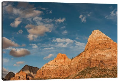 Bridge Mountain and Twin Brothers, Zion National Park, Utah Canvas Art Print - Jeff Foott