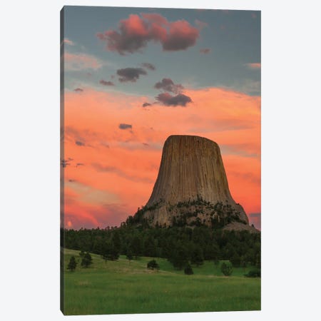 Devil's Tower National Monument , Wyoming Canvas Print #JFF32} by Jeff Foott Canvas Print
