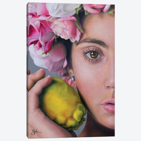 The Girl With The Quince Canvas Print #JFG14} by Jennifer Gehr Canvas Art Print