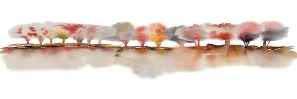 Canvas Print: Tree Line II Panoramic by Julia Frost