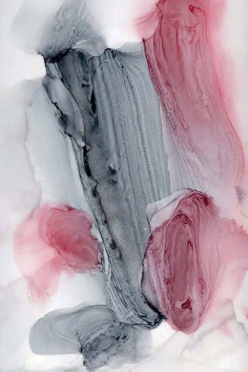 Cascade Of Smoke And Rosé by Julia Frost wall art