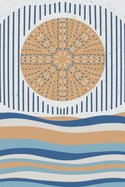 Julia Frost: Peaceful Coastal I by Julia Frost